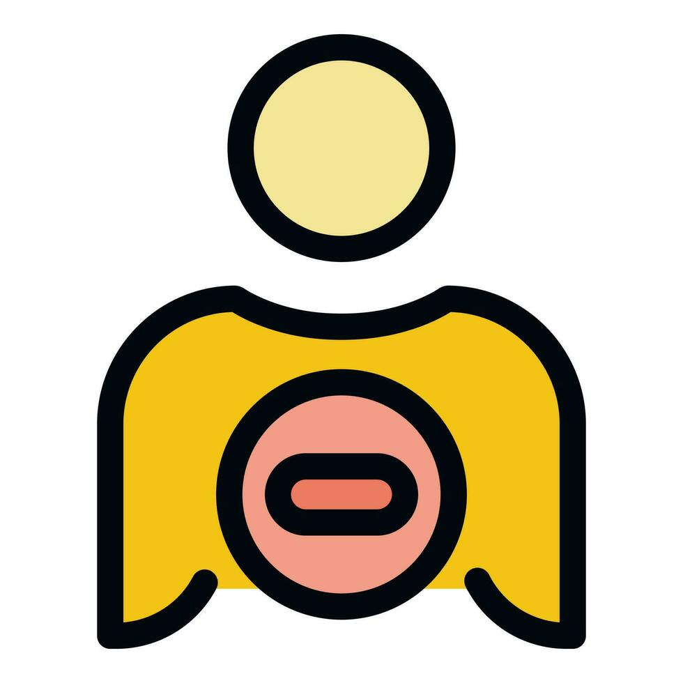 Blacklist cancel icon vector flat