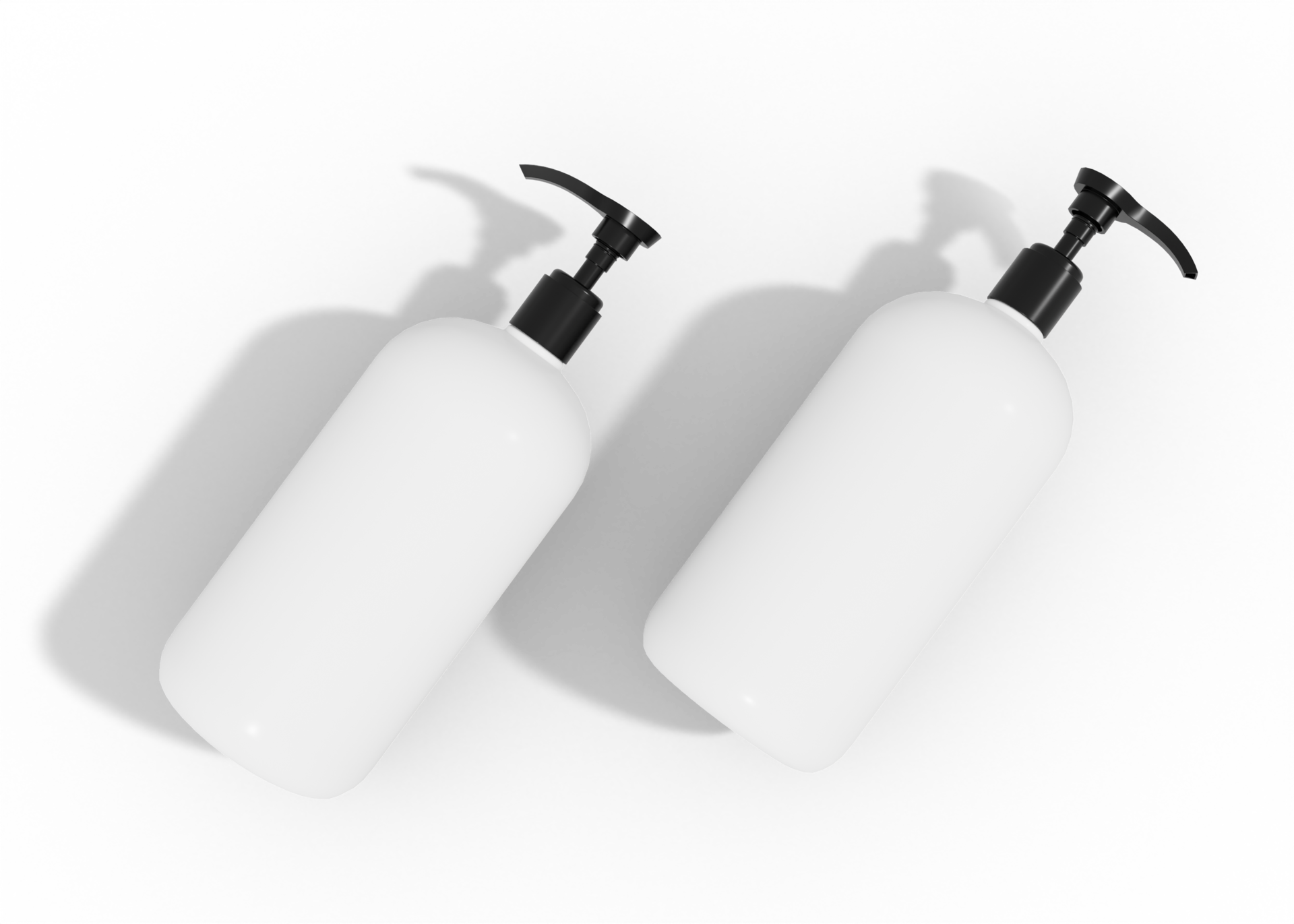 Shampoo and lotion bottle mockup 24241958 PNG