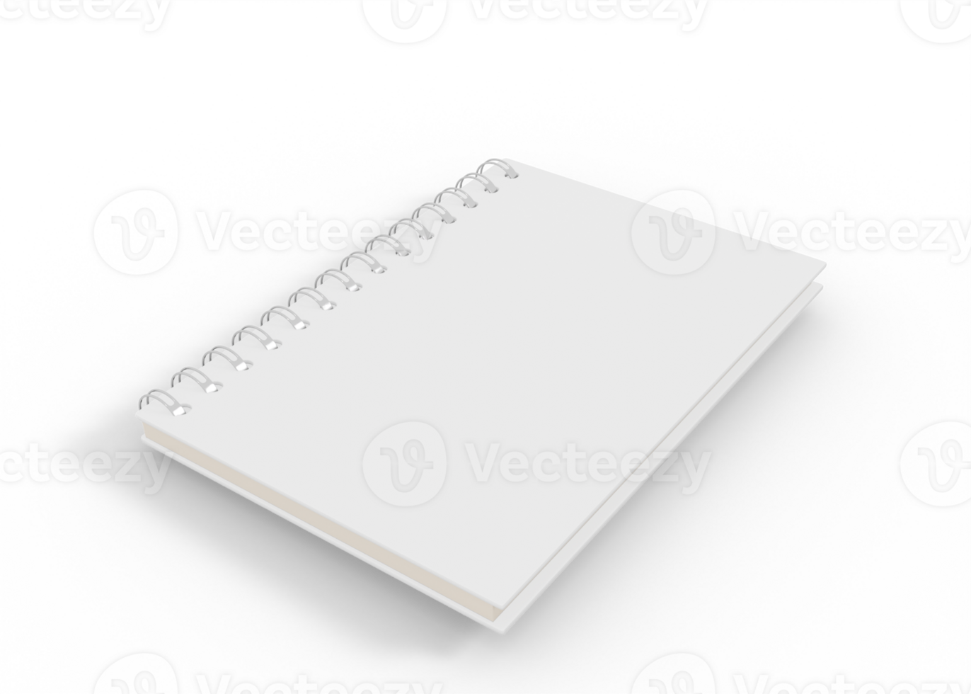 White Notebook mockup png