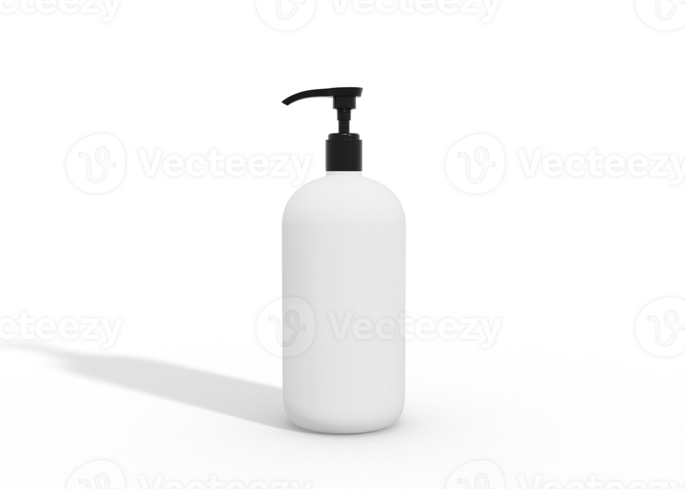 Shampoo and lotion bottle mockup png