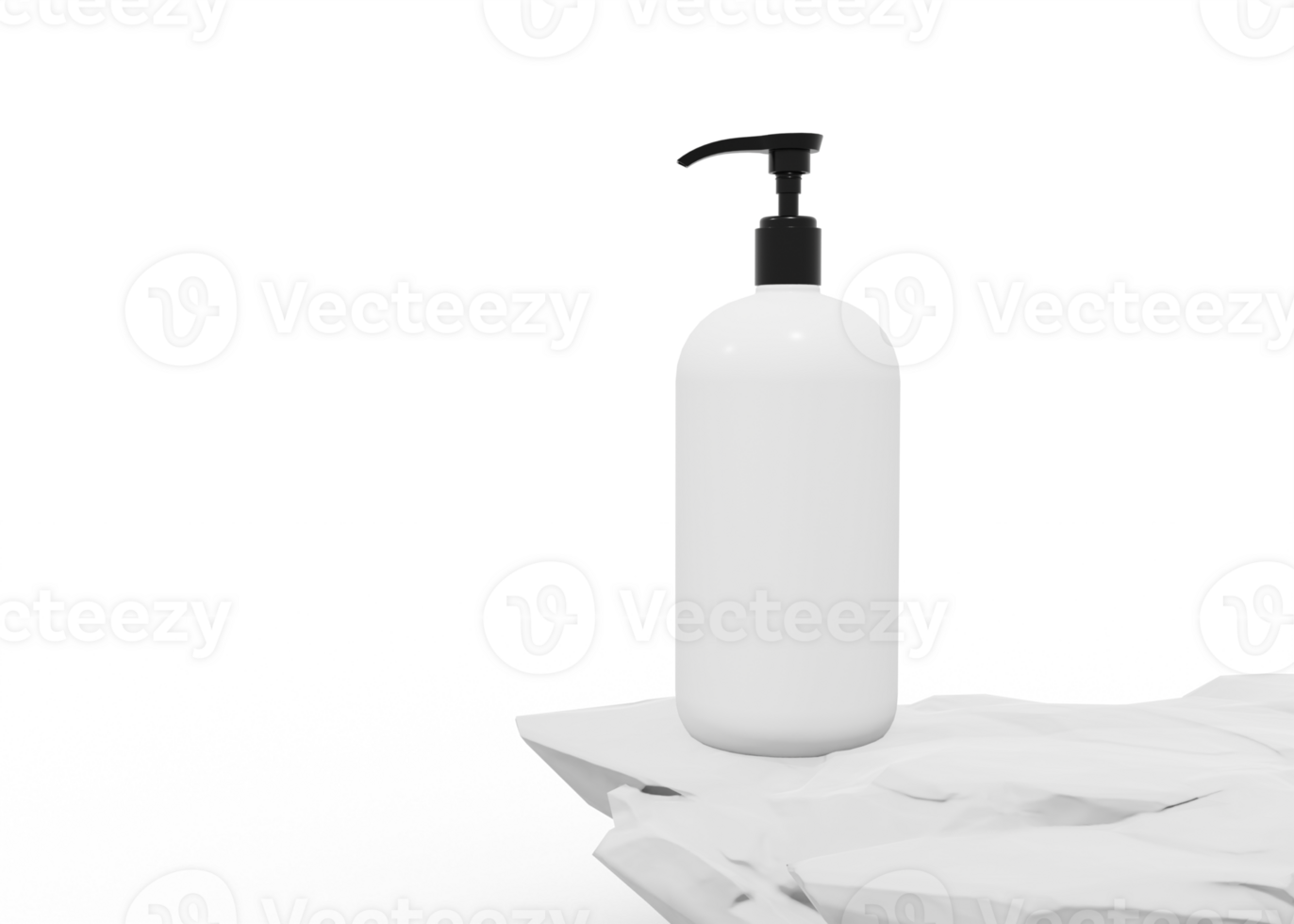 shampooing et lotion bouteille maquette png