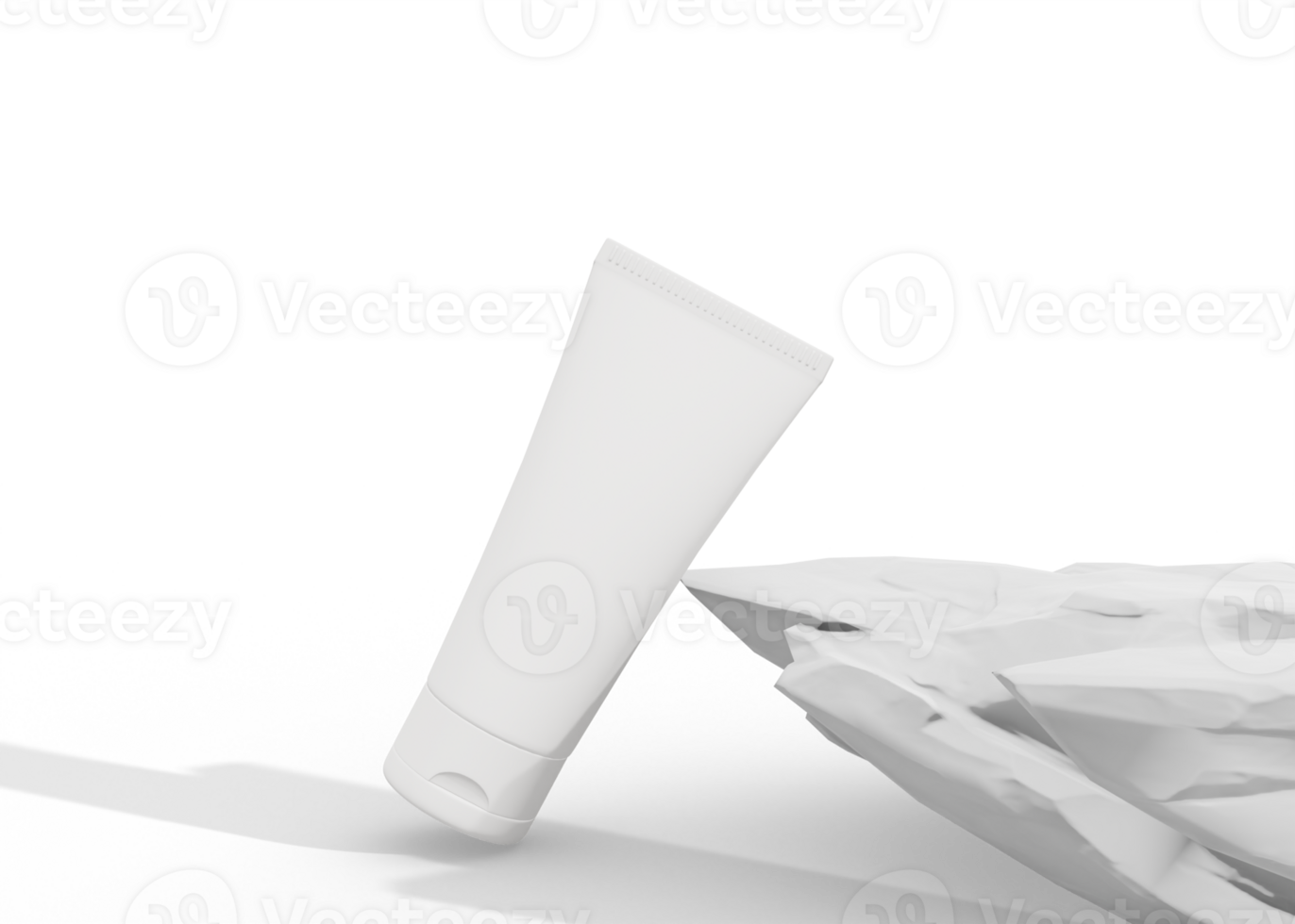 Face cream tube mockup png