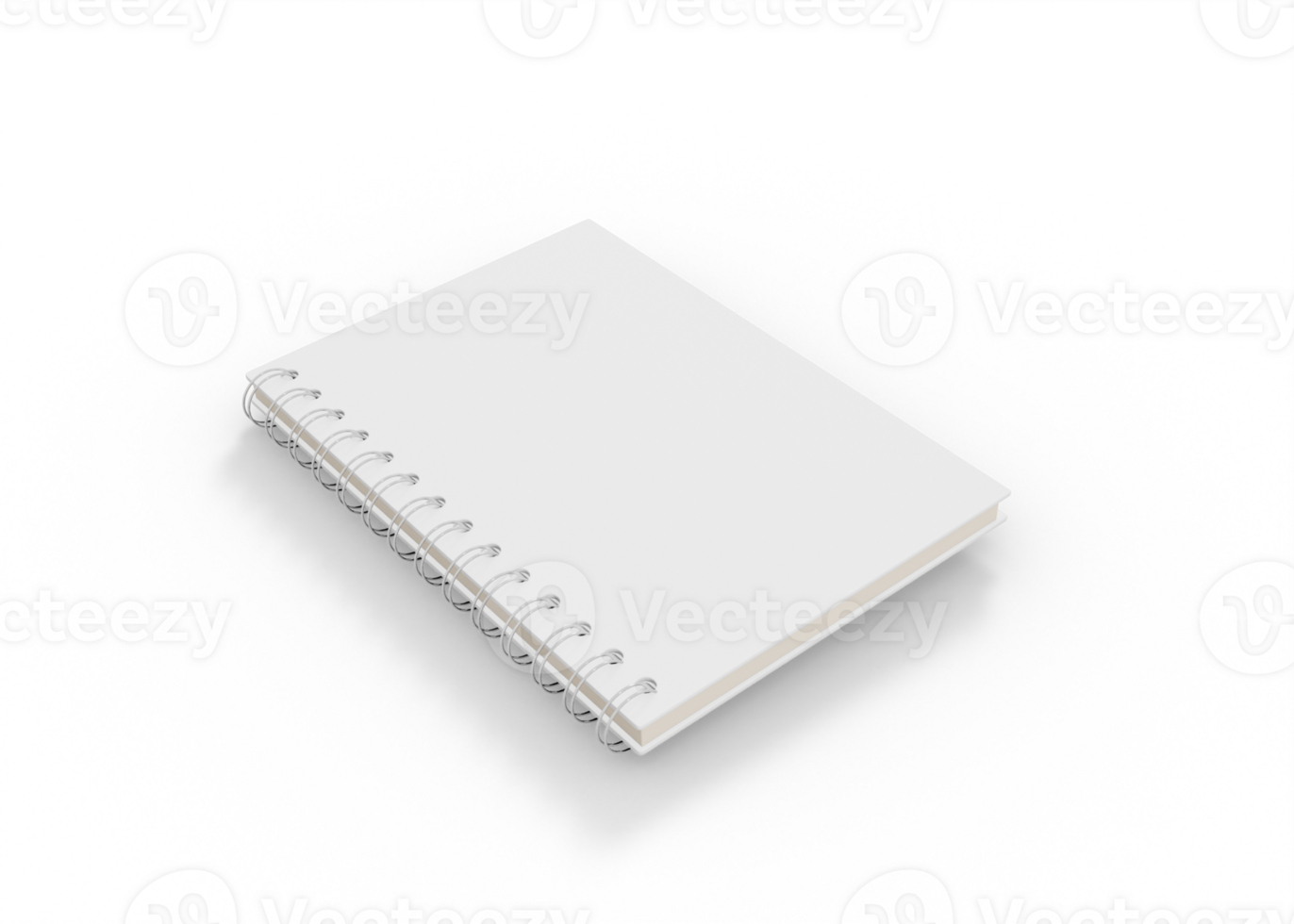 White Notebook mockup png