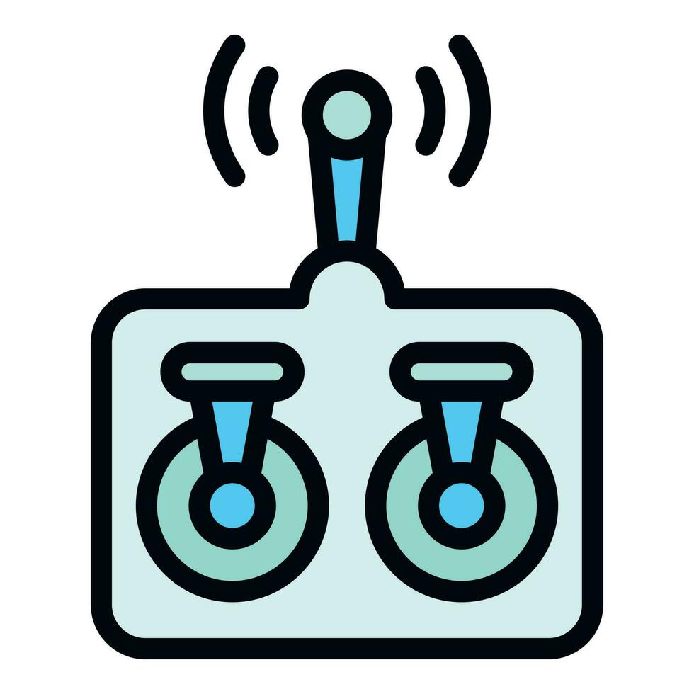 Drone controller icon vector flat