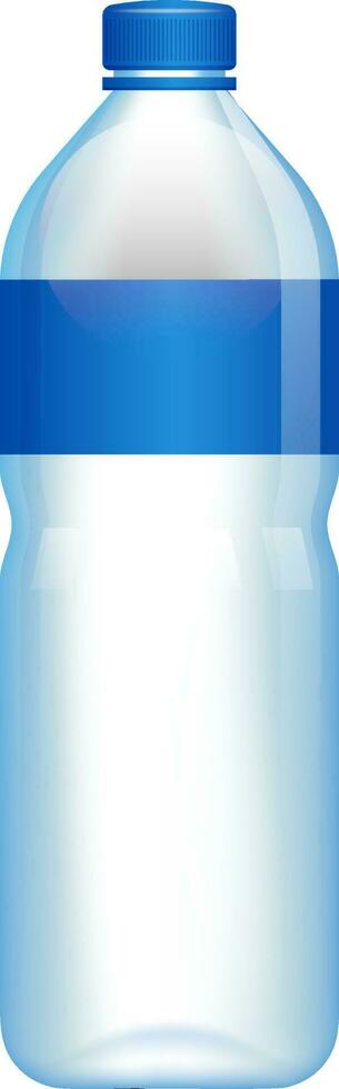 Realistic pattern water bottle element. vector