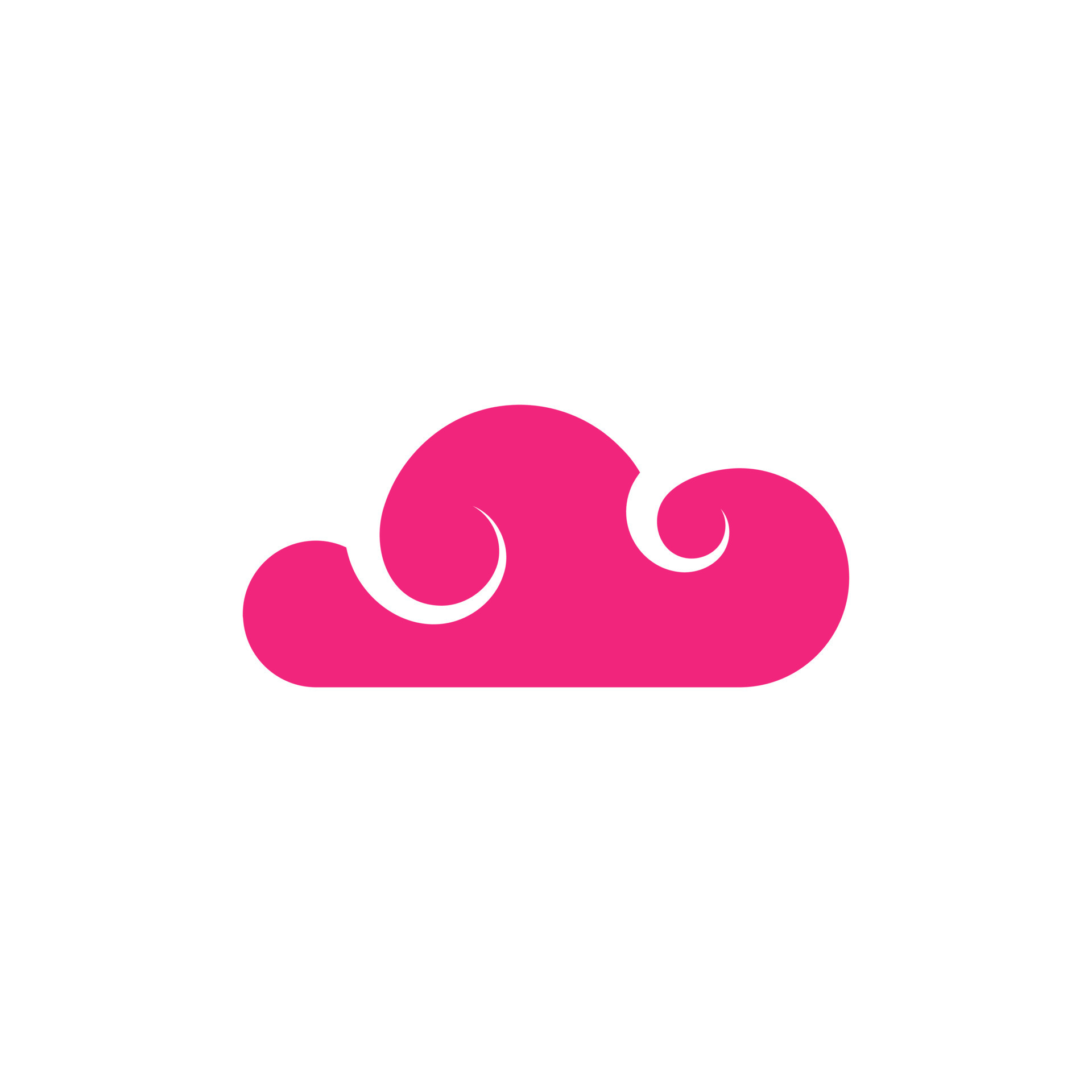 Flat style cloud element in pink color. 24242421 Vector Art at Vecteezy
