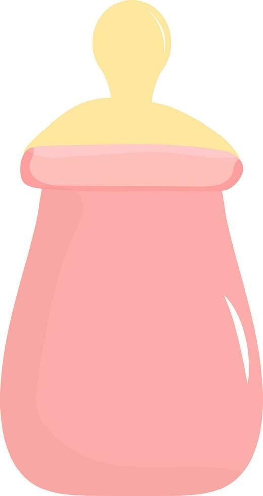 ilustración de bebé Leche botella en blanco antecedentes. vector