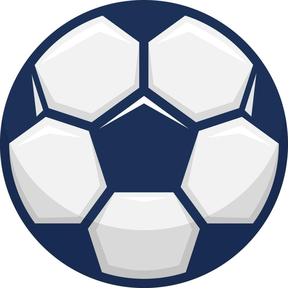 Football soccer ball element on white background. vector