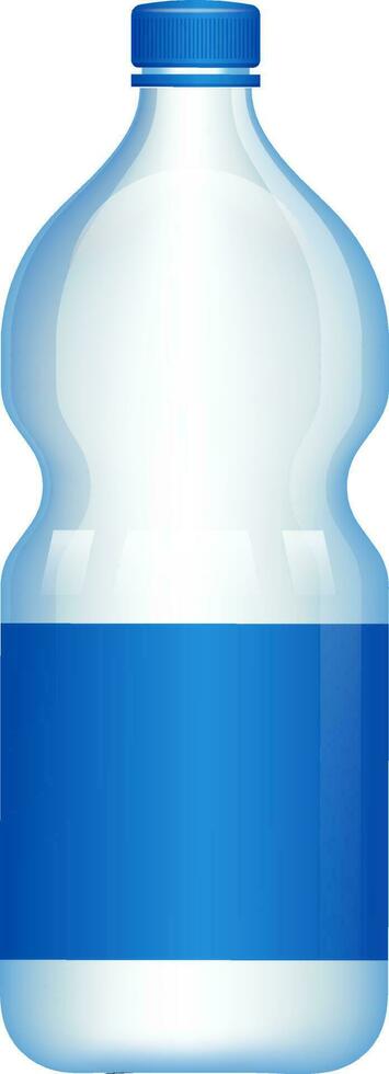 Realistic pattern water bottle element. vector