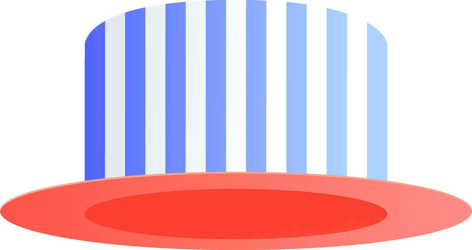 Isolated colorful hat element. vector