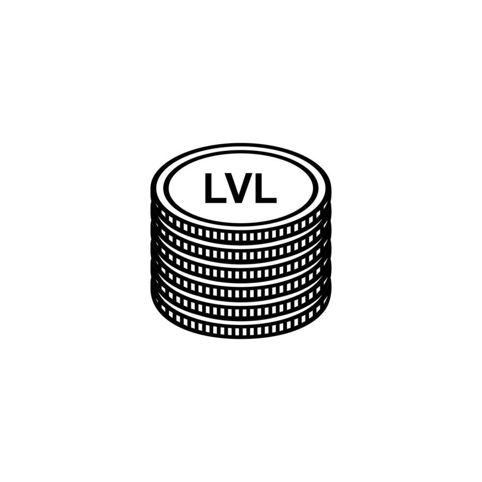 Latvia Currency Symbol, Latvian Lats Icon, LVL Sign. Vector Illustration
