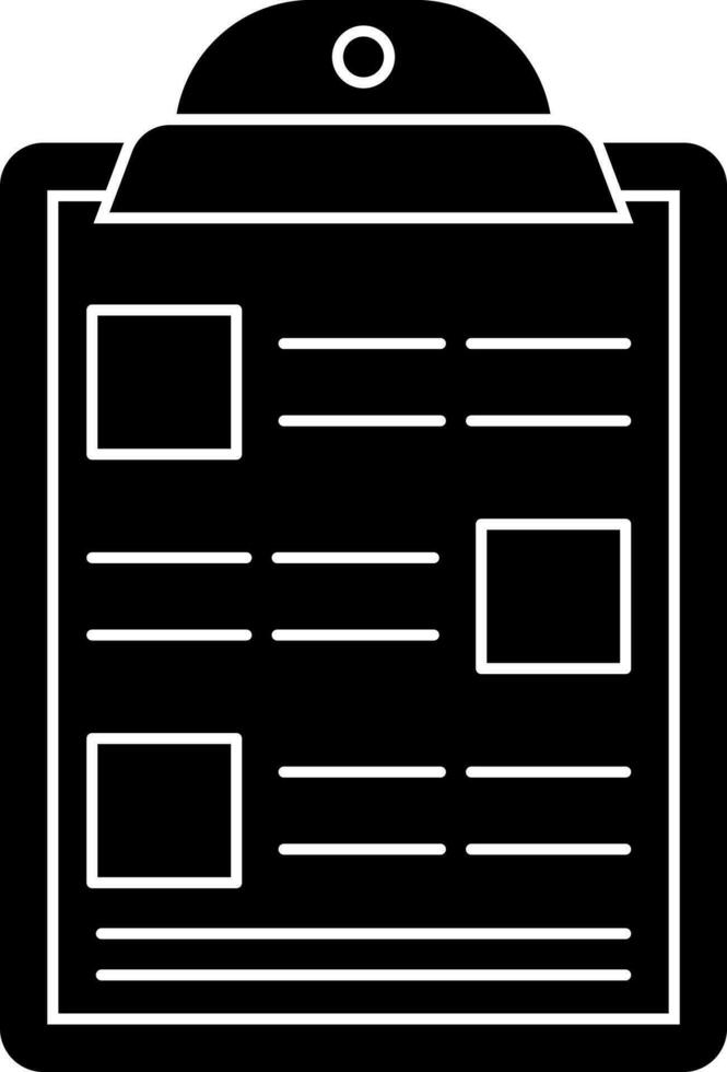 Storyboard icon in glyph style. vector