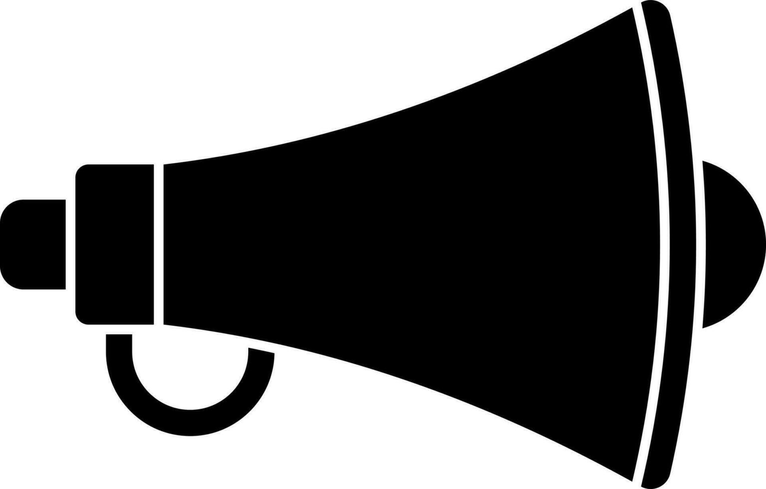 Megaphone icon in flat style. vector