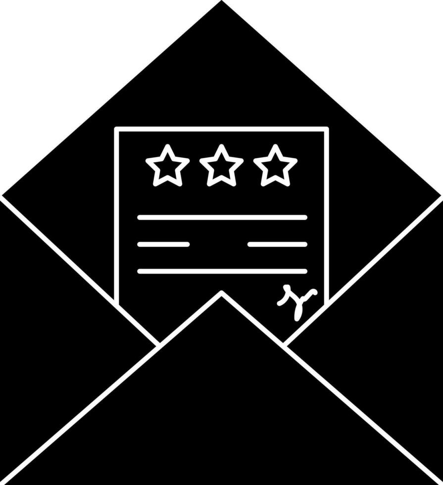 illustration of invalop with contract flat icon. vector