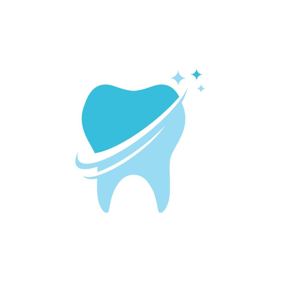 Ilustración de vector de diseño de logotipo dental