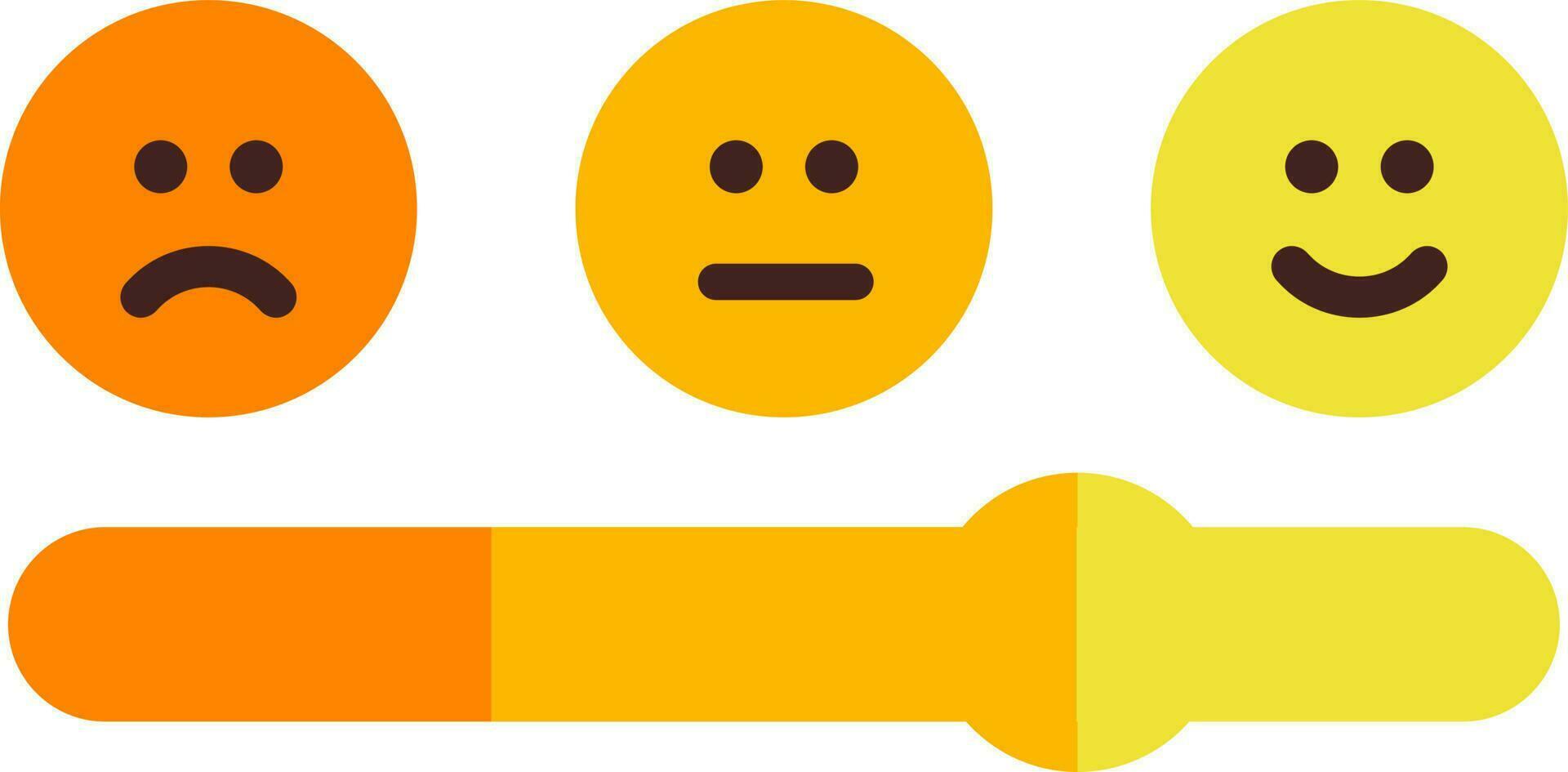 Illustration of emoji reaction rating review icon. vector