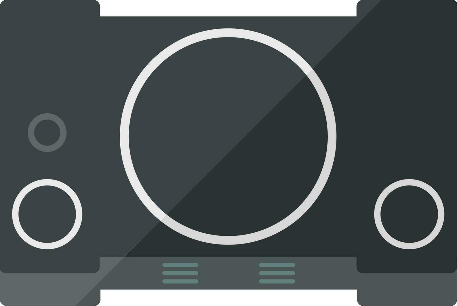 Digital camera icon in black color. vector