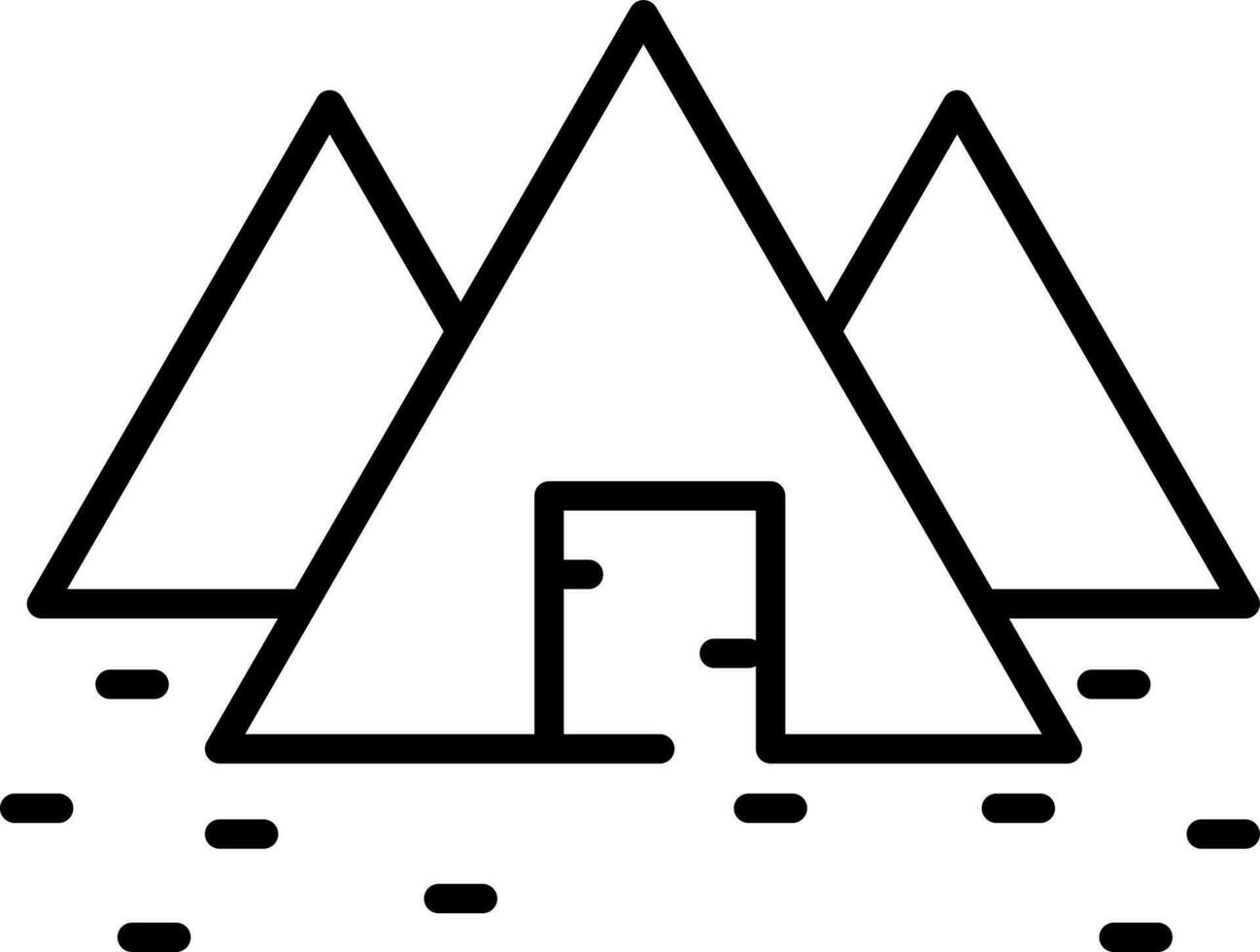 Gold mine icon in flat style. vector