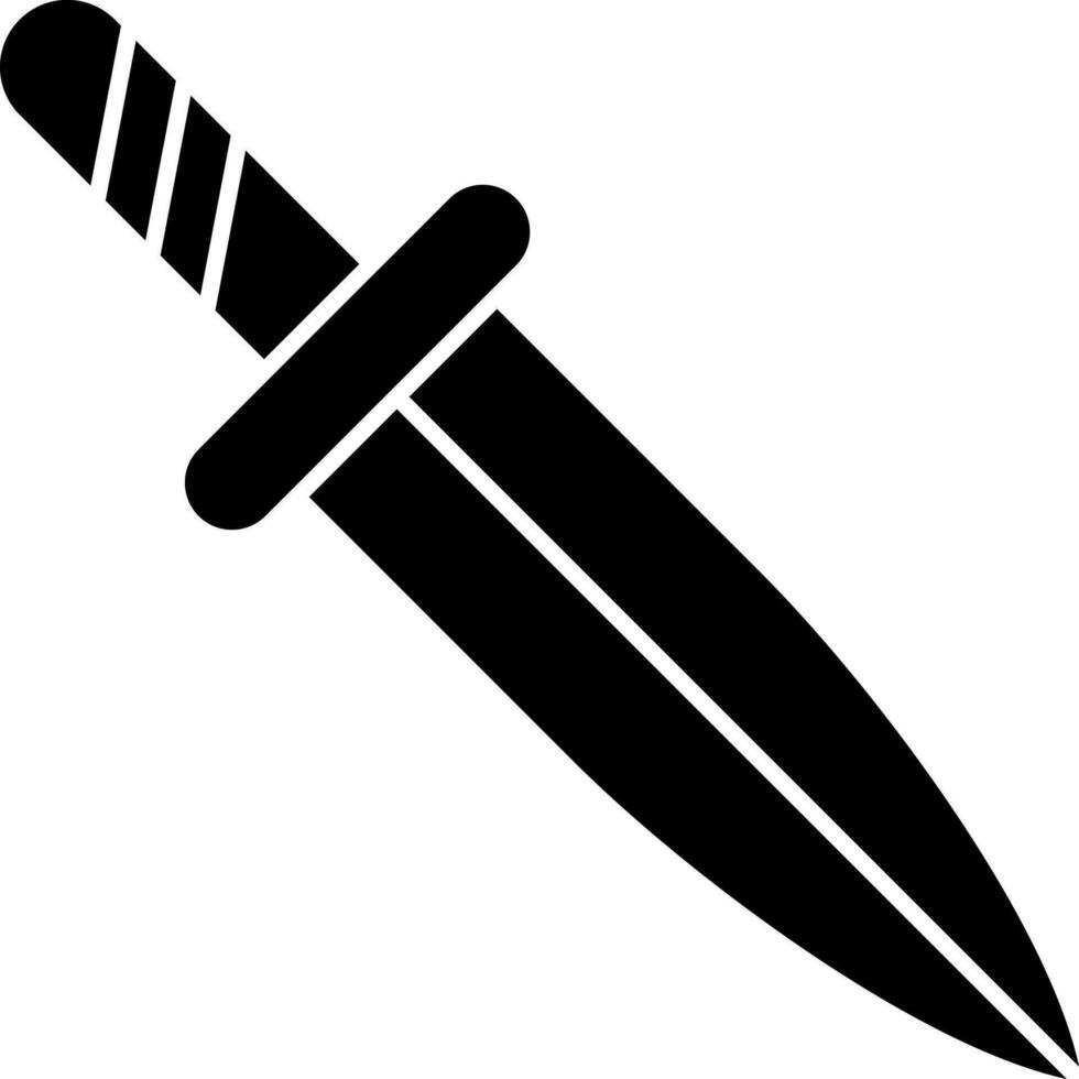 ilustración de cuchillo icono o símbolo. vector