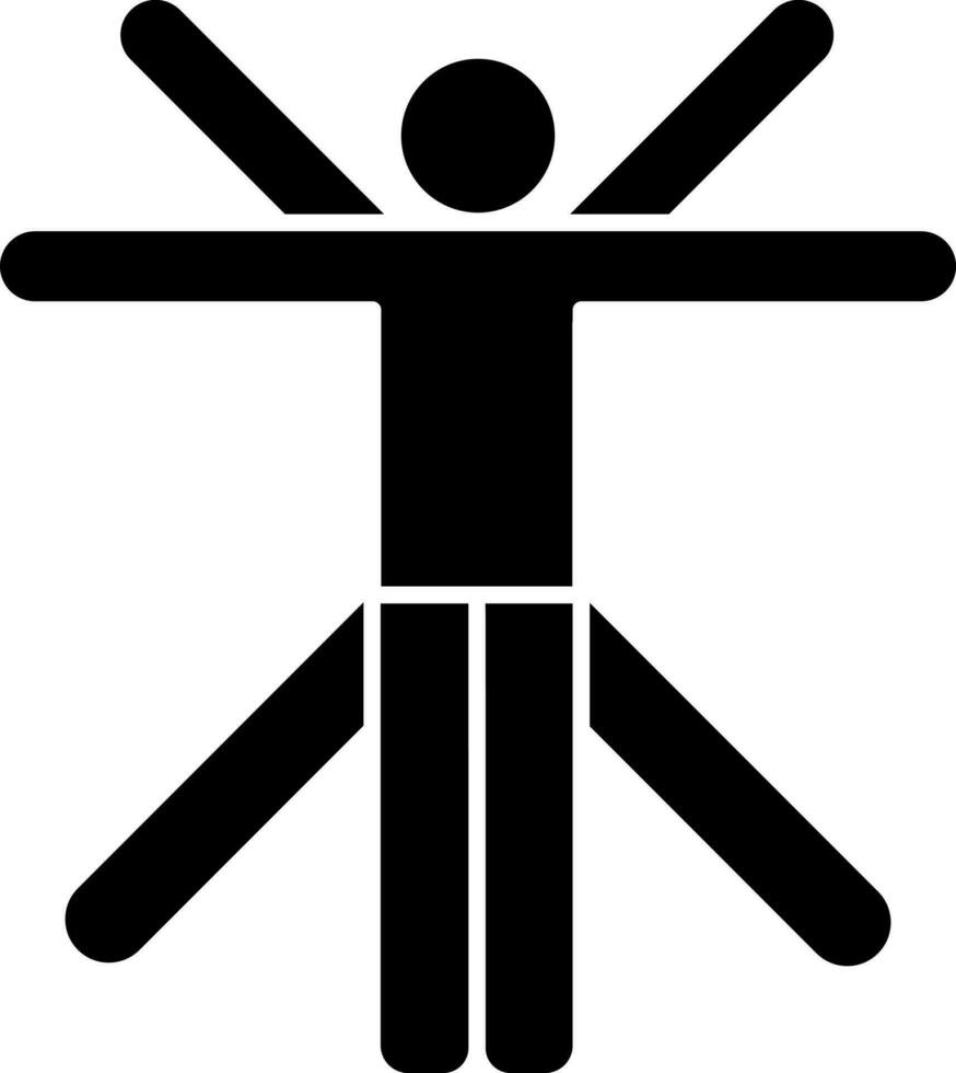 Man vector icon or symbol.