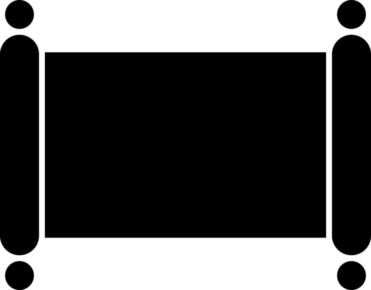 isolated scroll icon or symbol. vector