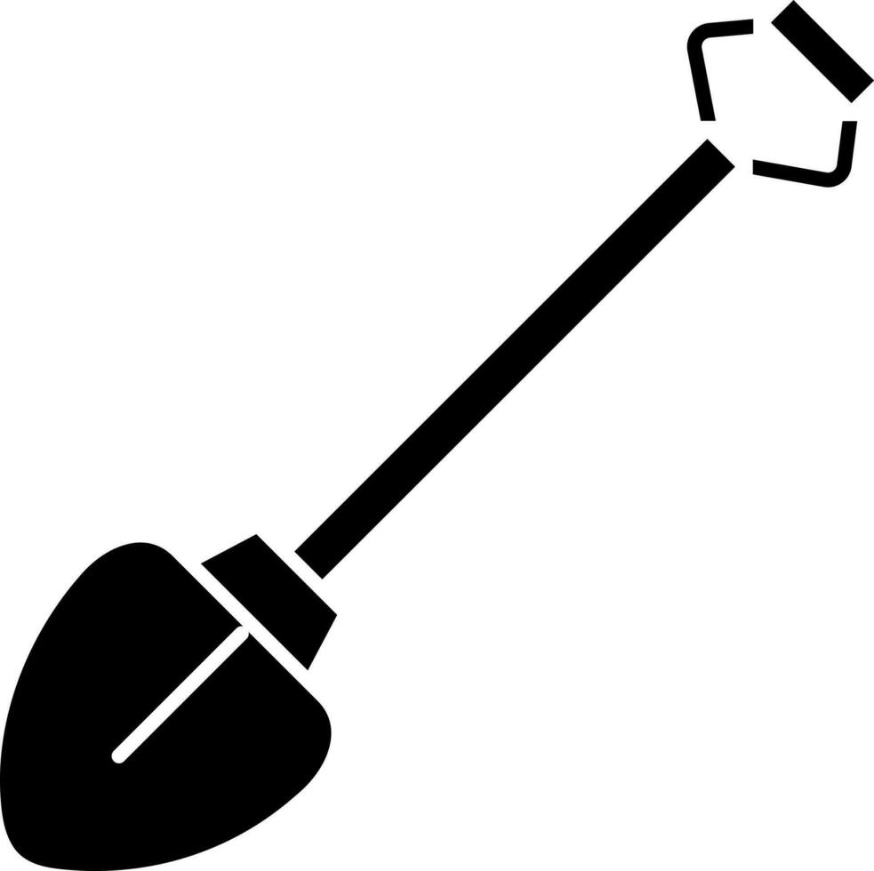 Vector illustration of shovel flat icon.