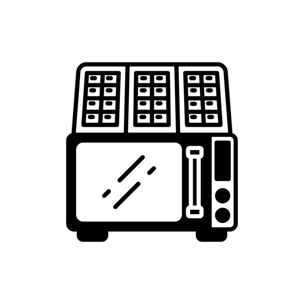 Solar Microwave icon in vector. Illustration vector