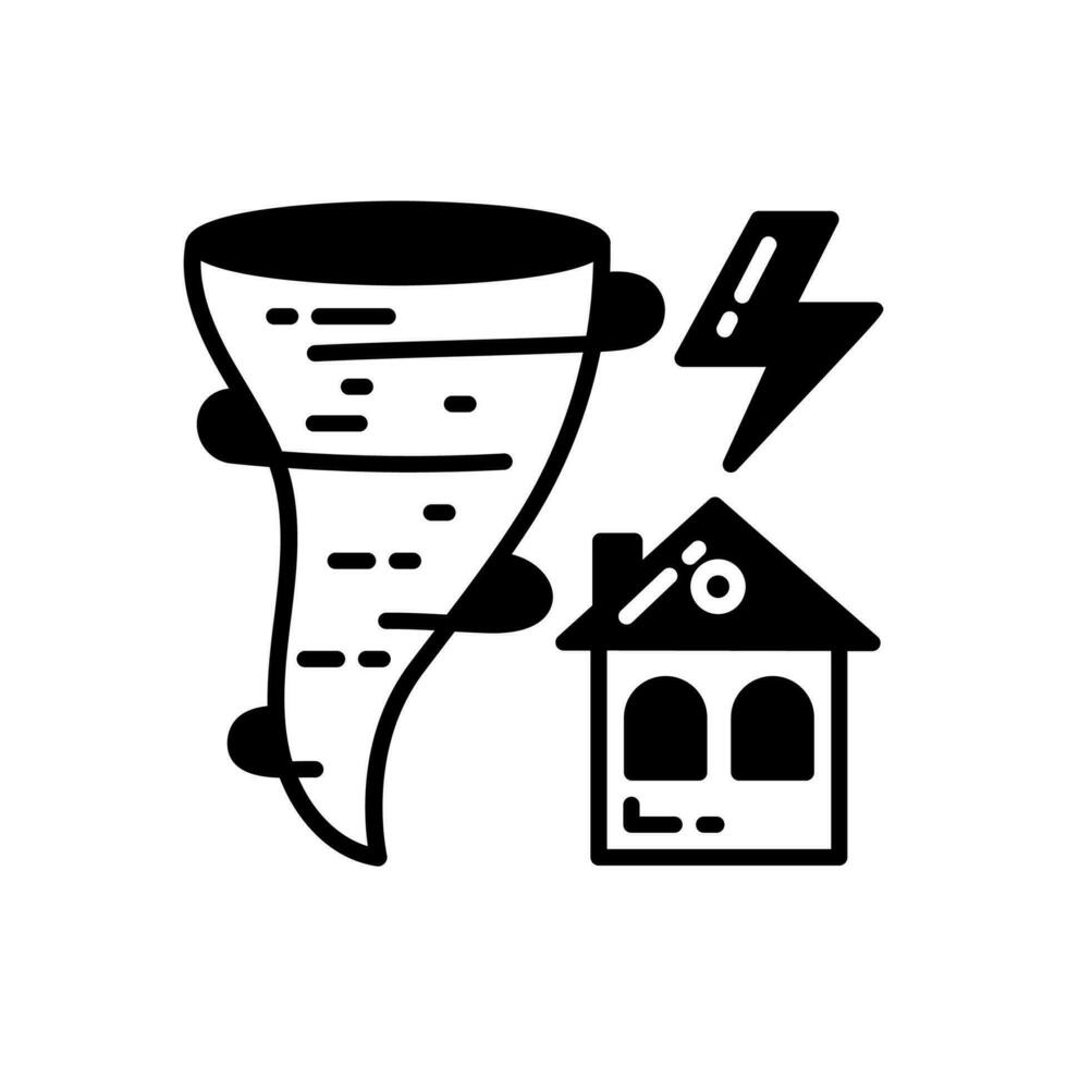 Tornado icon in vector. Illustration vector