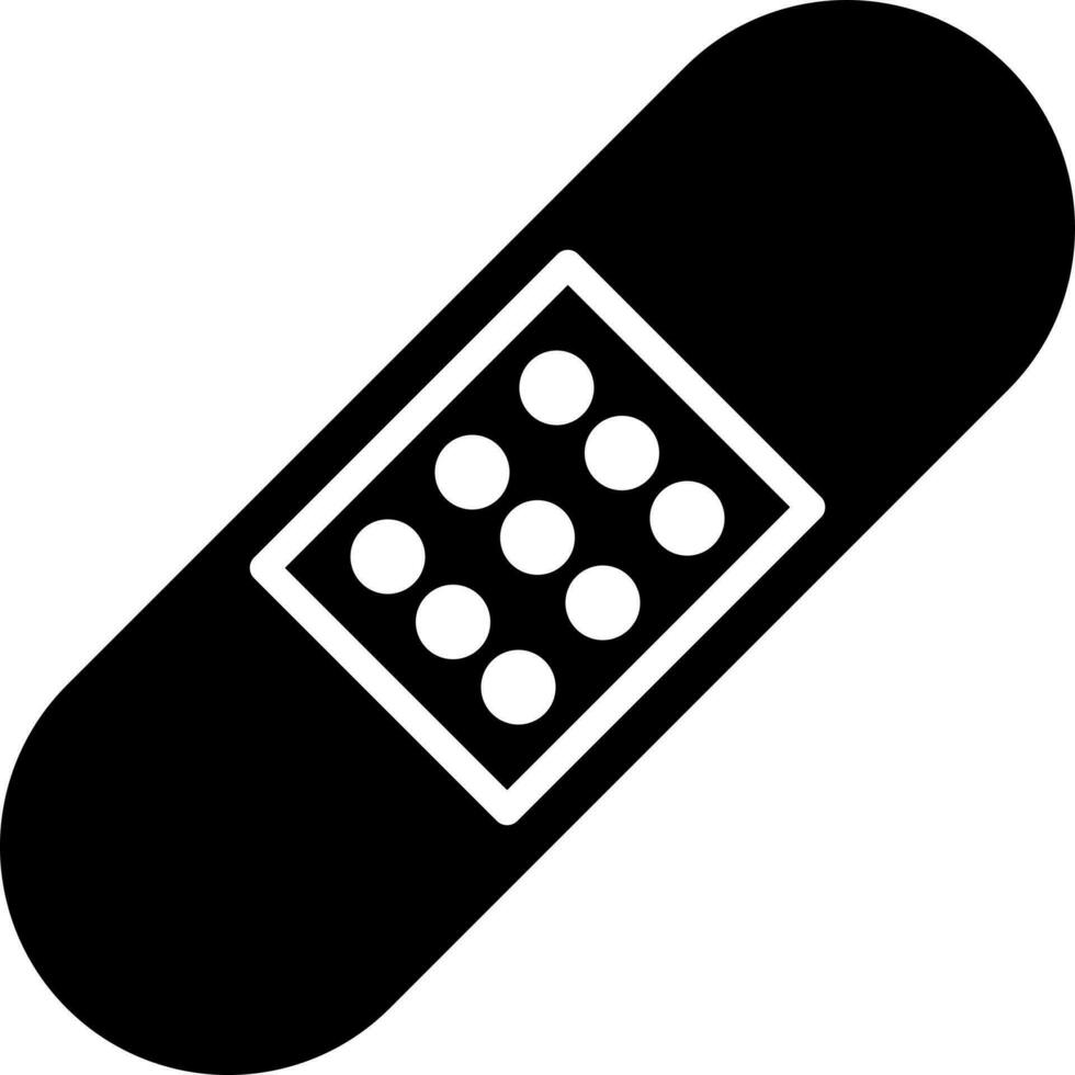 Illustration of bandage icon or symbol. vector