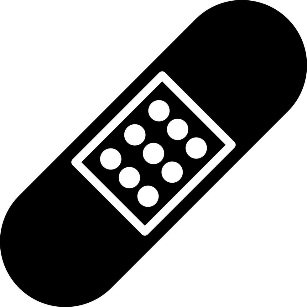 Illustration of bandage icon or symbol. vector