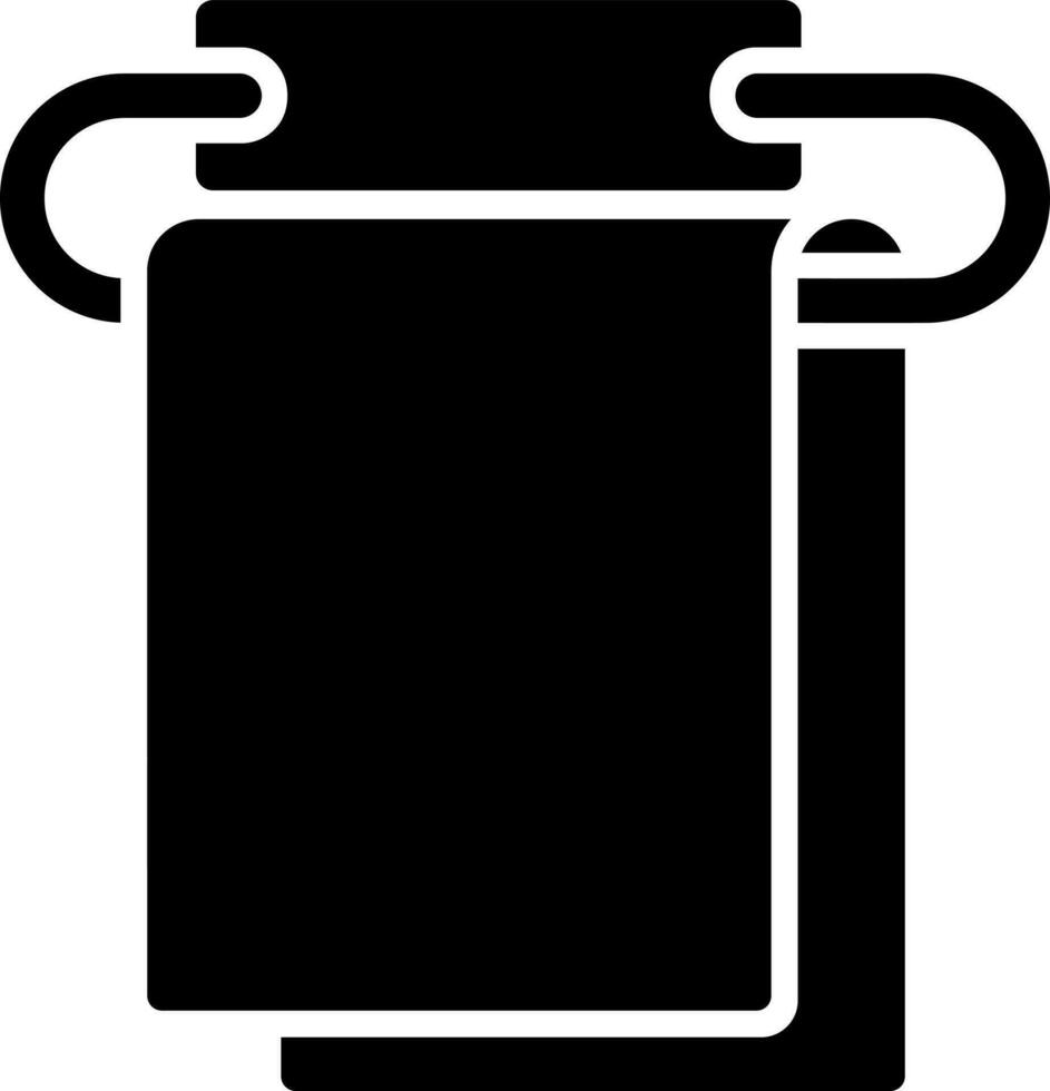 Vector illustration of towel icon.