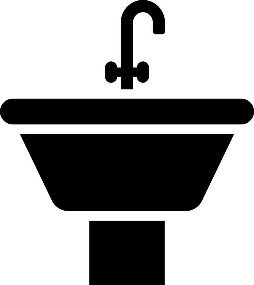 Illustration of sink icon or symbol. vector