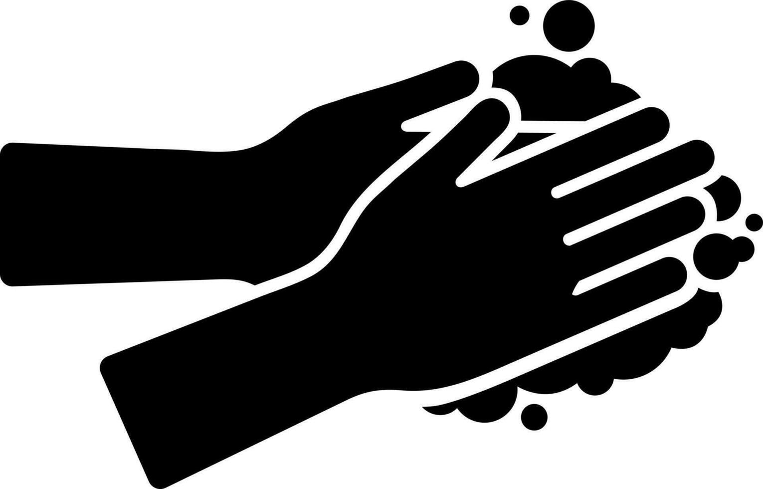 Hand washing icon in flat style. vector