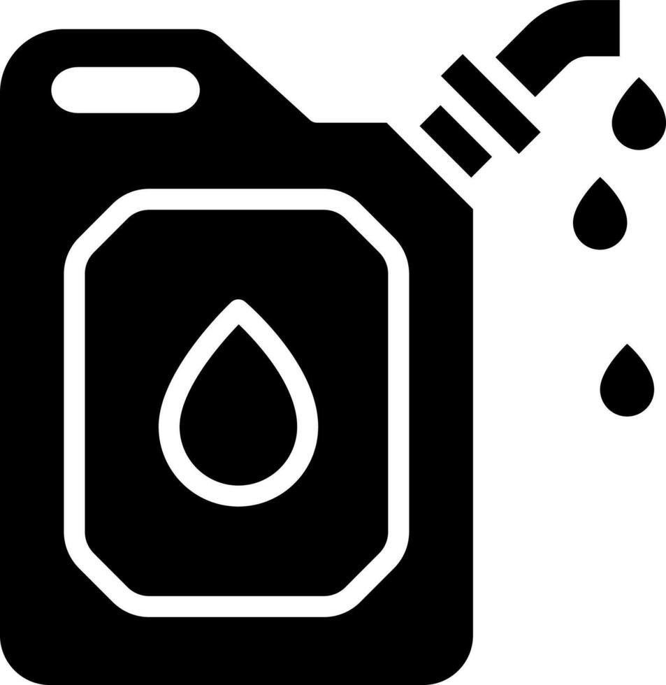 Jerry can icon in flat style. vector