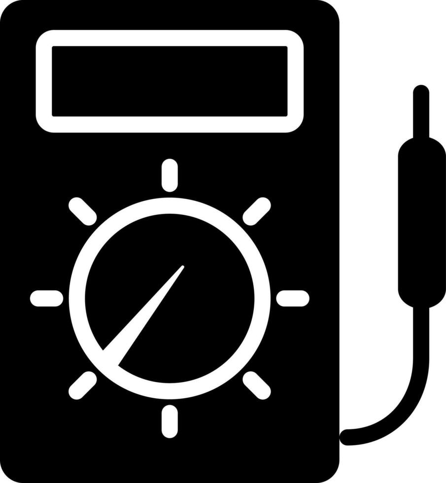 Voltmeter icon in flat style. vector