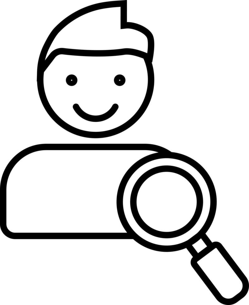Friends searching icon or symbol. vector
