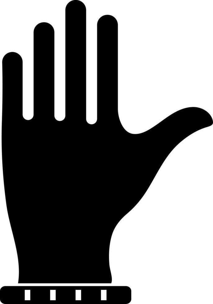 Flat style glove icon or symbol. vector
