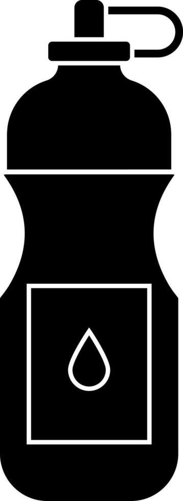Sipper bottle illustration, glyph sign or symbol. vector