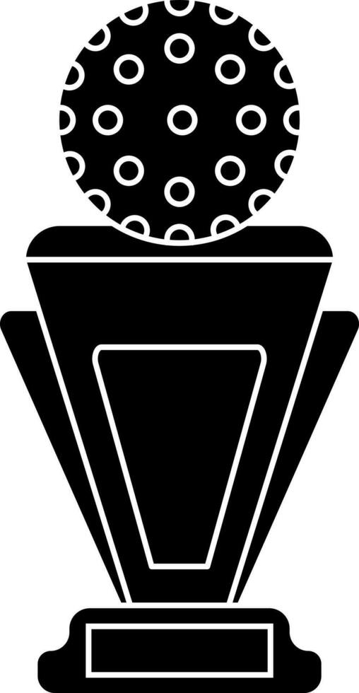 Vector illustration of golf trophy icon.