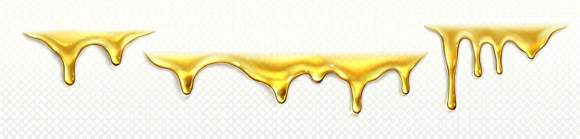 líquido petróleo goteo vector soltar fluir, fundir miel jarabe