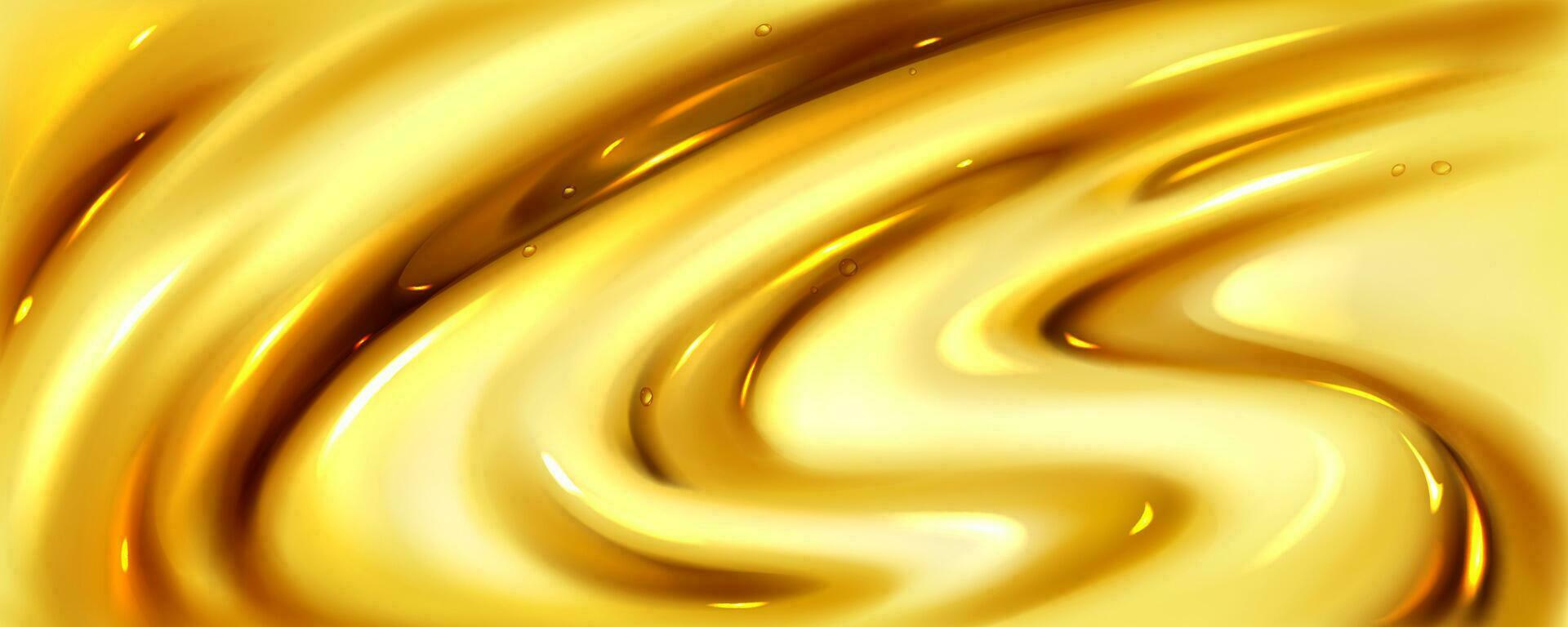Realistic liquid honey background vector