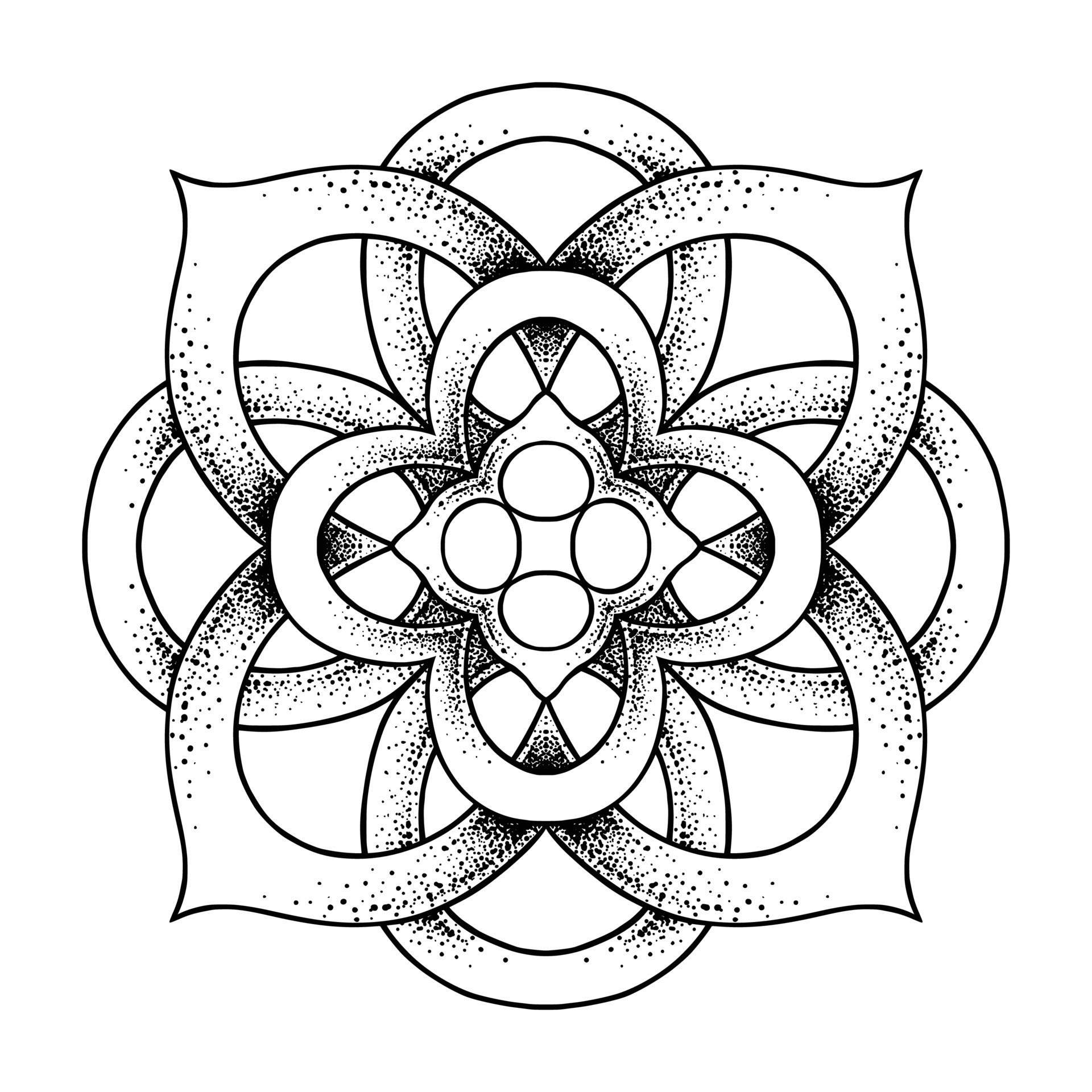 Mandala drawing 2024