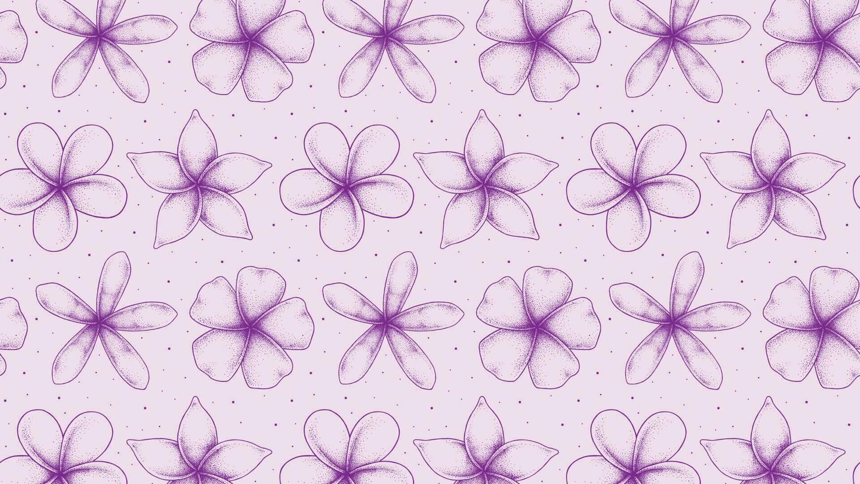 Frangipani Flower Seamless Pattern vector