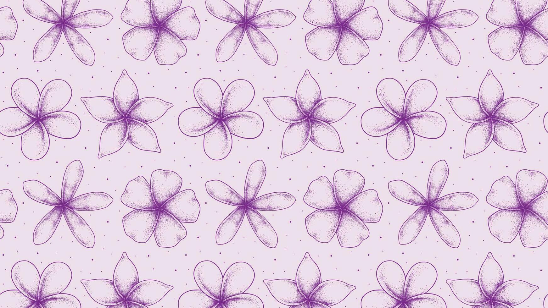 Frangipani Flower Seamless Pattern vector