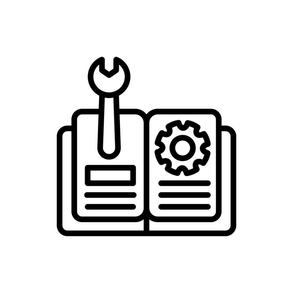 Service Book icon in vector. Illustration vector