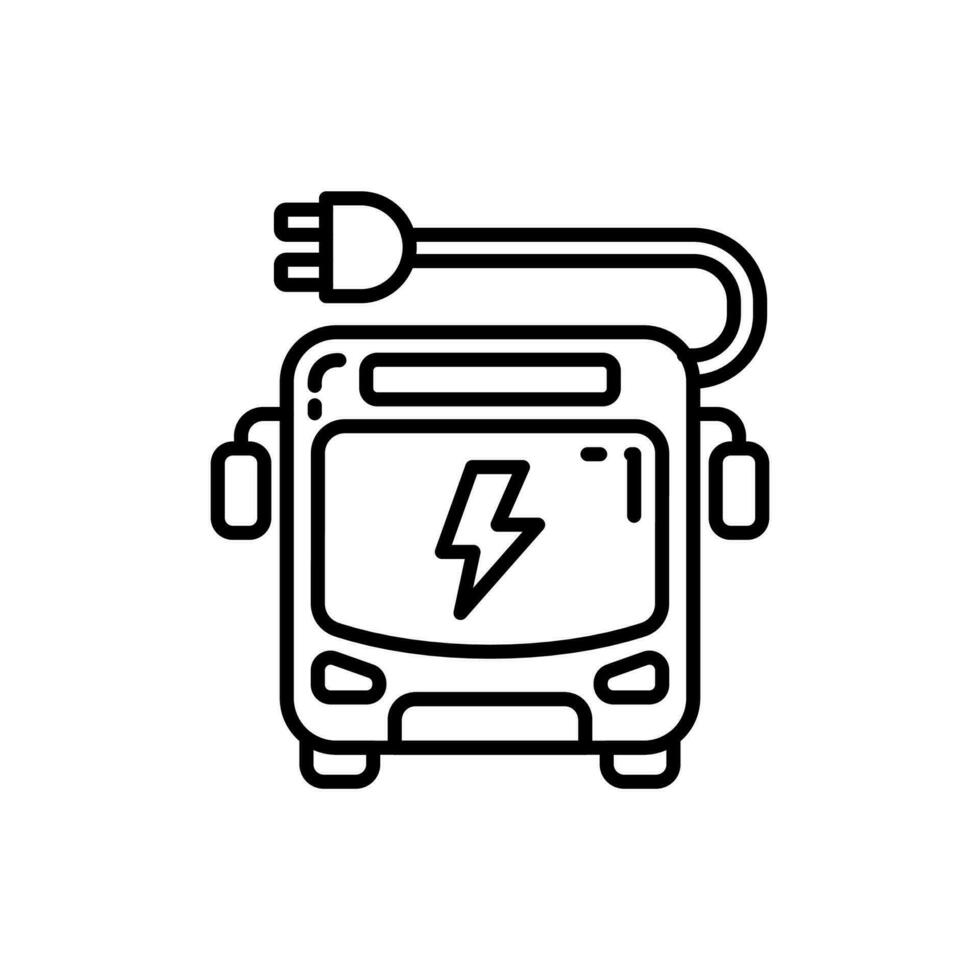 Solar Bus icon in vector. Illustration vector