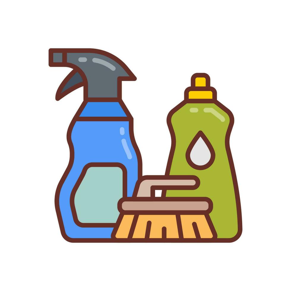 Cleaning Supplies icon in vector. Illustration vector