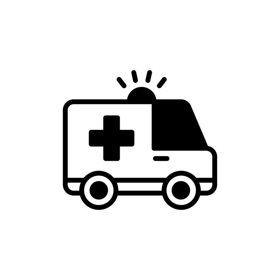 ambulancia Servicio icono en vector. ilustración vector