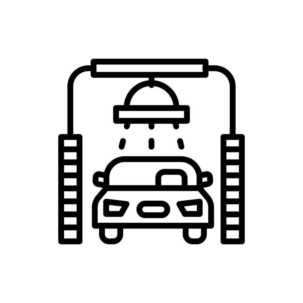 coche lavar icono en vector. ilustración vector