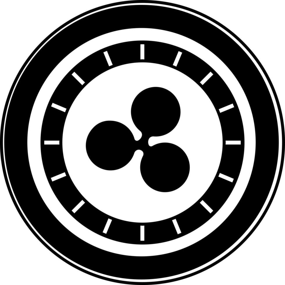 Ripple coin icon. vector